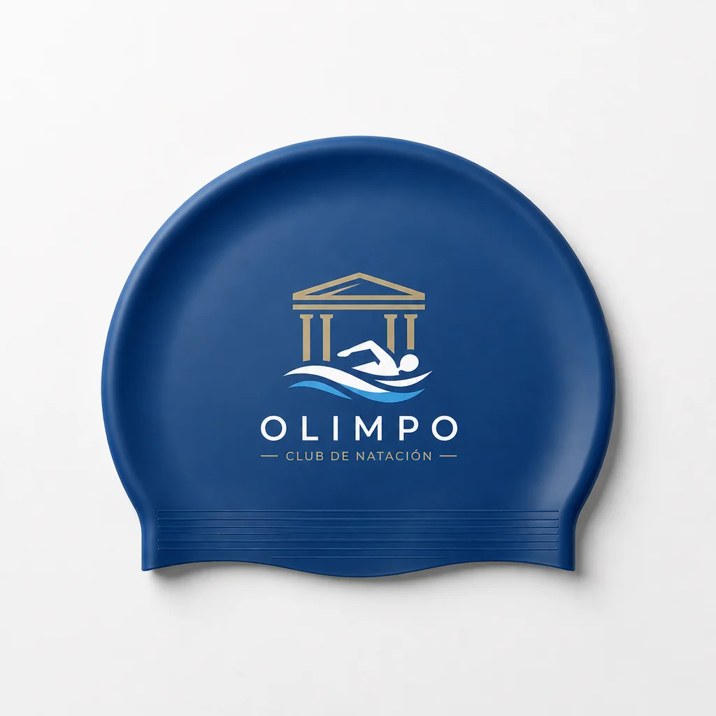 Gorro de natación personalizado en Látex · Diseño nº 1