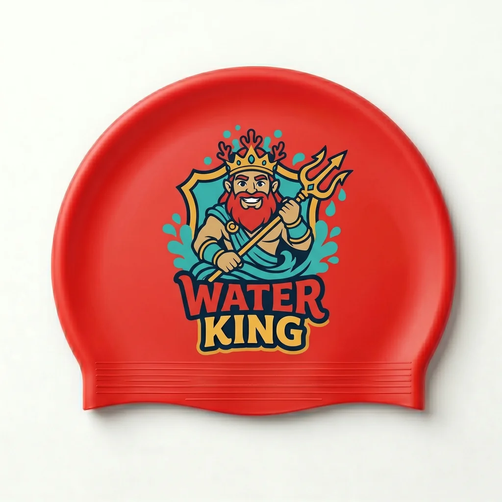 Gorro de natación personalizado en Látex · Diseño nº 2