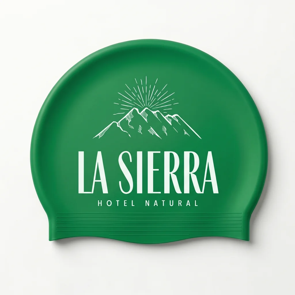 Gorro de natación personalizado en Látex · Diseño nº 3