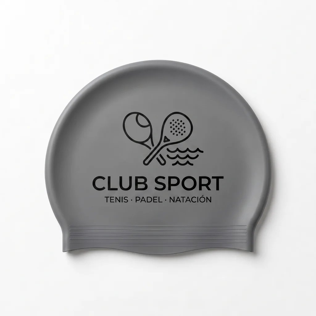 Gorro de natación personalizado en Látex · Diseño nº 4