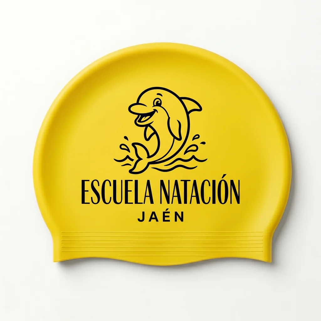 Gorro de natación personalizado en Látex · Diseño nº 6