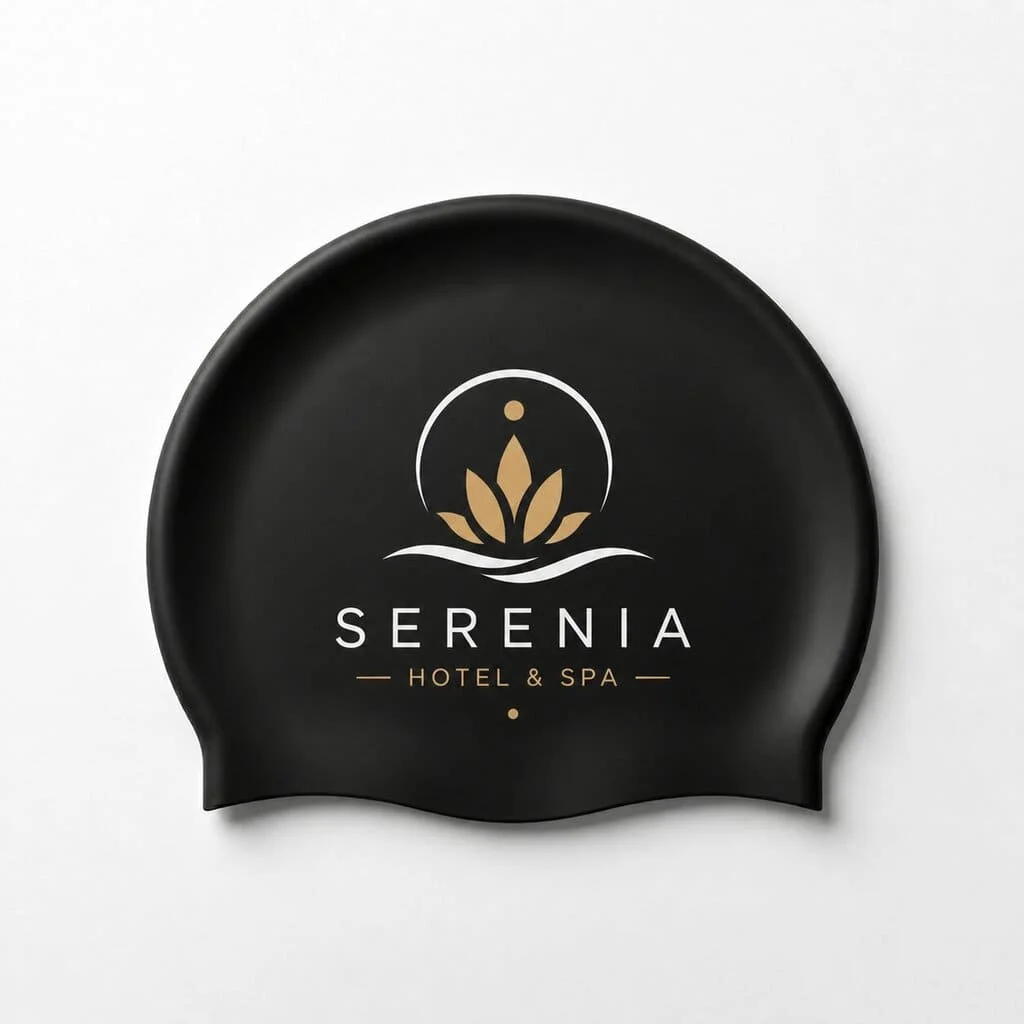 Gorro de natación personalizado en Silicona · Diseño nº 5