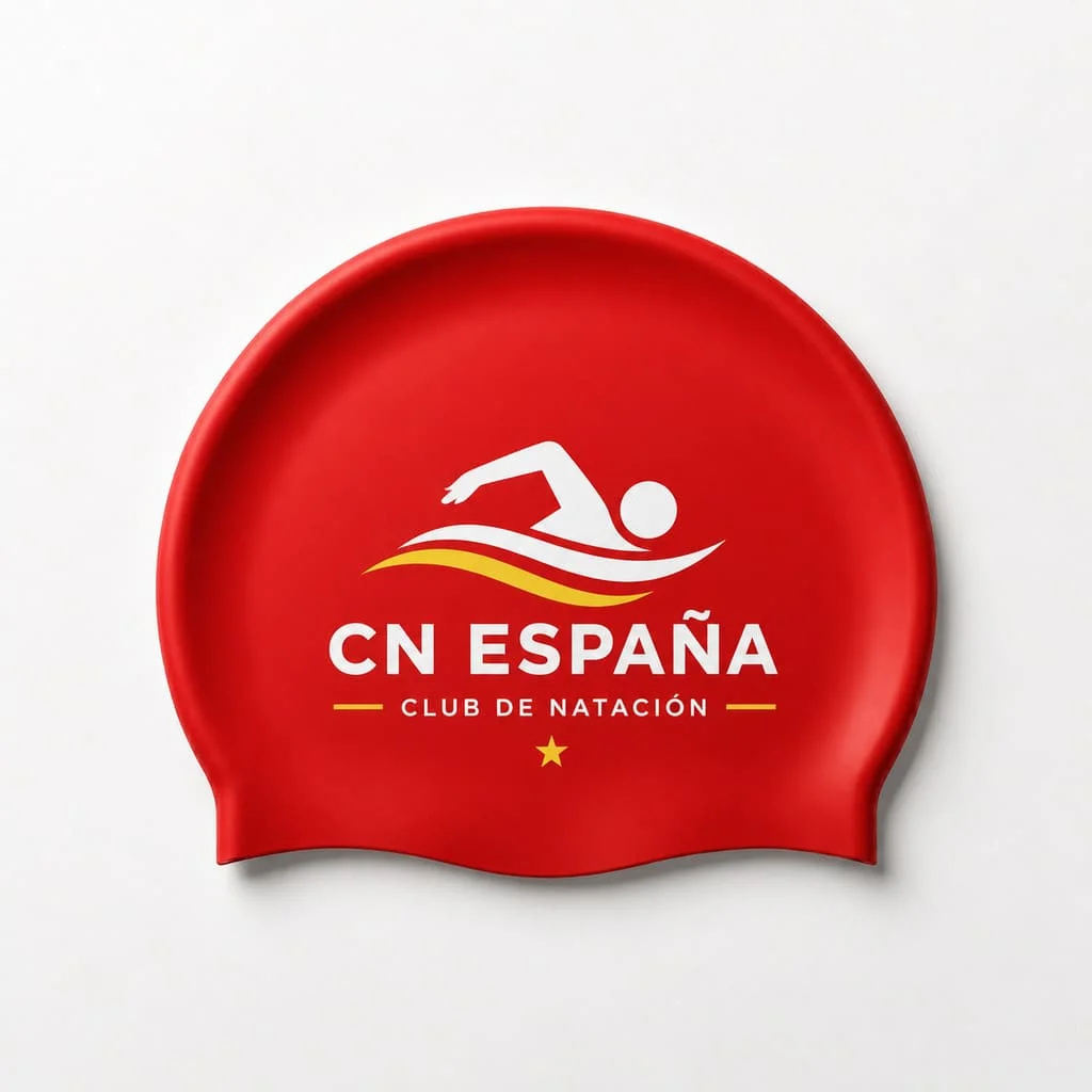 Gorro de natación personalizado en Silicona · Diseño nº 6