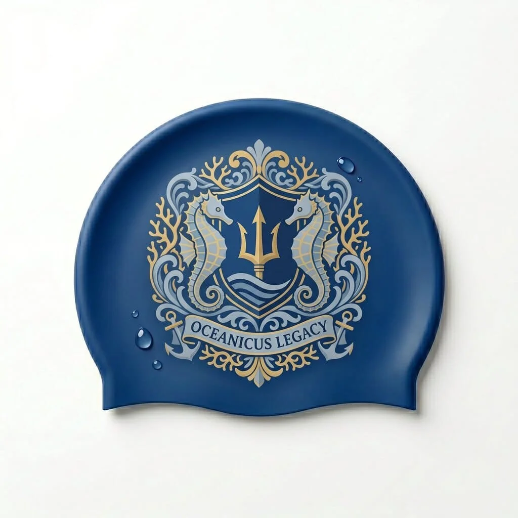 Gorro de natación personalizado en Silicona · Diseño nº 10
