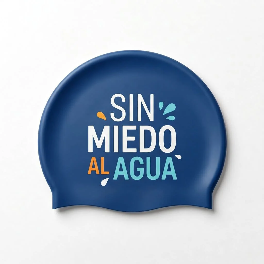 Gorro de natación personalizado en Silicona · Diseño nº 13