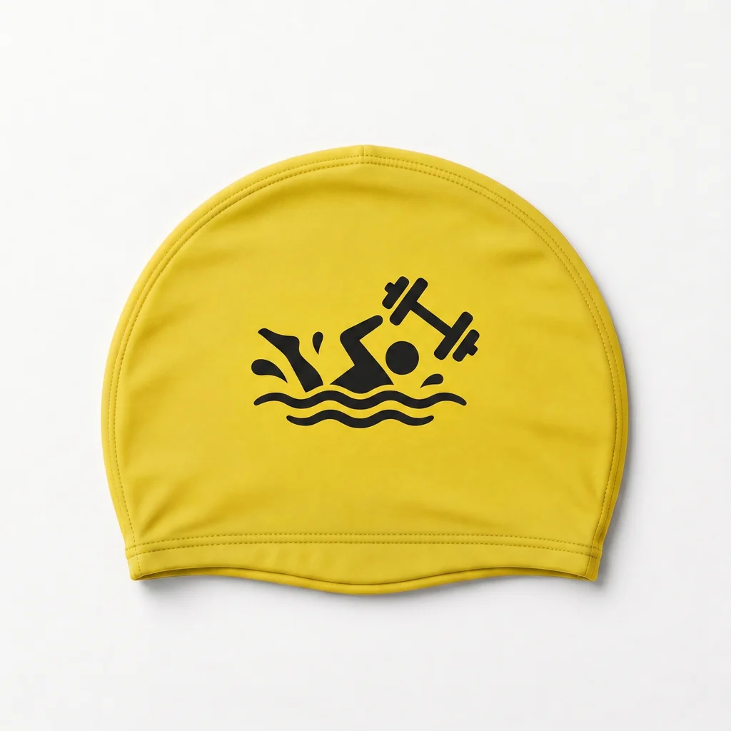Gorro de natación personalizado en Lycra · Diseño nº 2