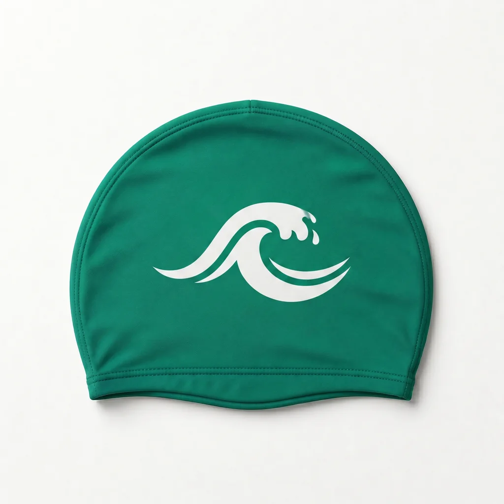Gorro de natación personalizado en Poliéster · Diseño nº 5